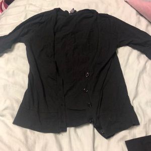 Short sleeve button up cardigan size large